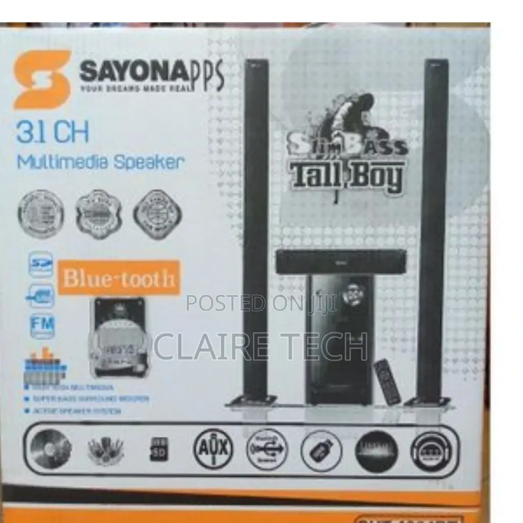 Sayona 3.1CH Tall Boy 1309 Sound Bar