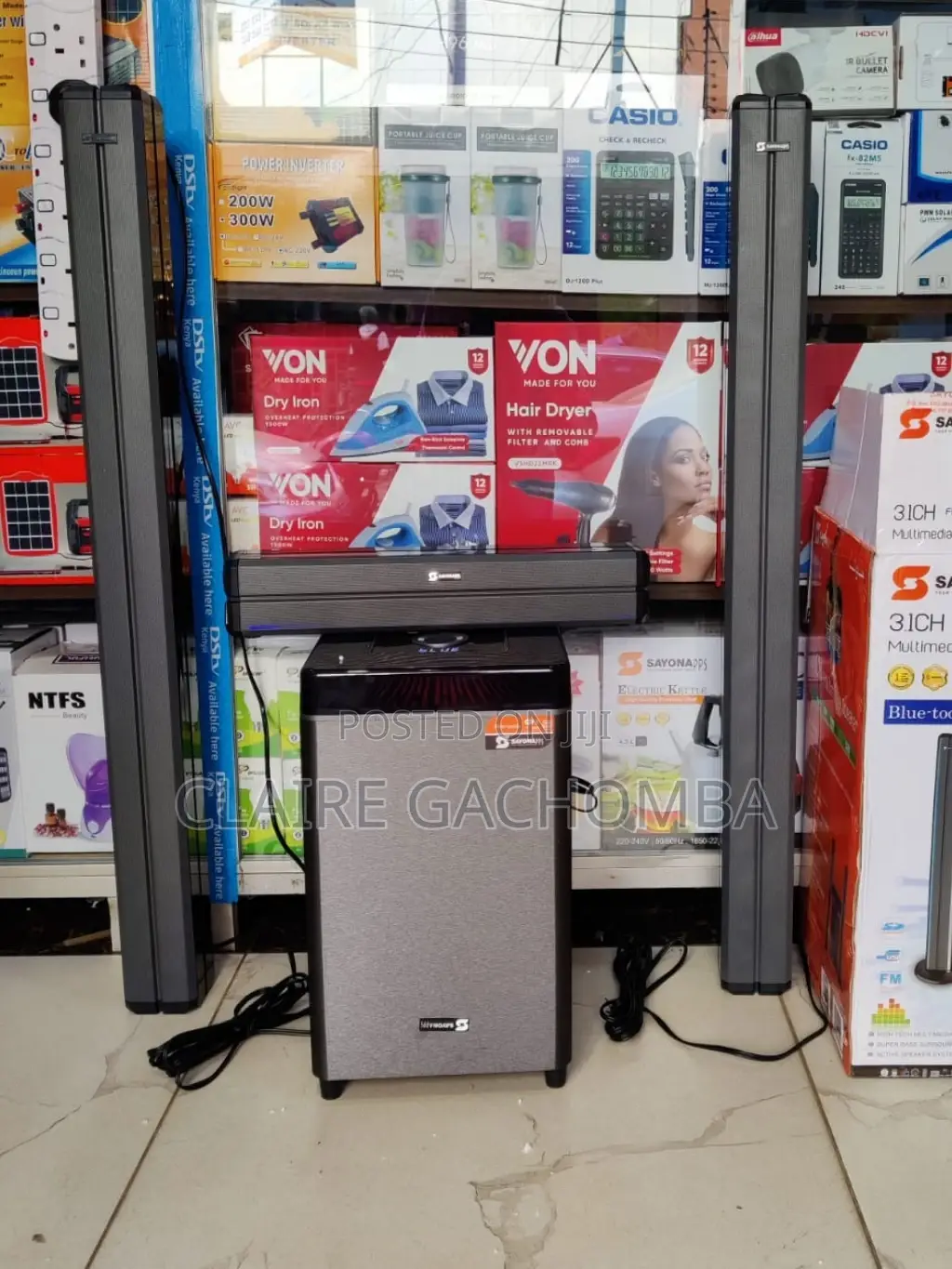 Sayona 3.1CH Tall Boy 1309 Sound Bar