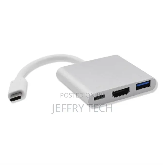 USB 3.1 to HDMI + 3.0 Adapter Aluminum Housing Converter Cab