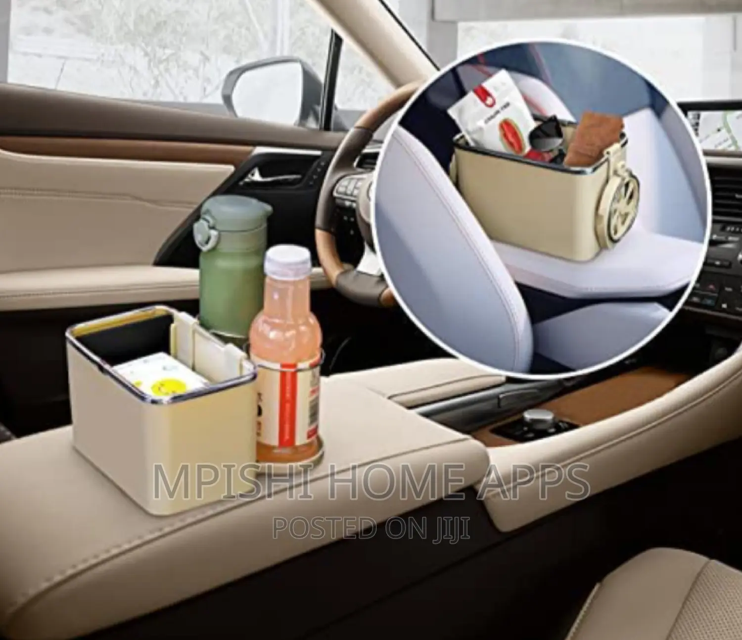 Car Arm Rest Organizer 
( Box, Phone Slot, 2 Bottle Holder)