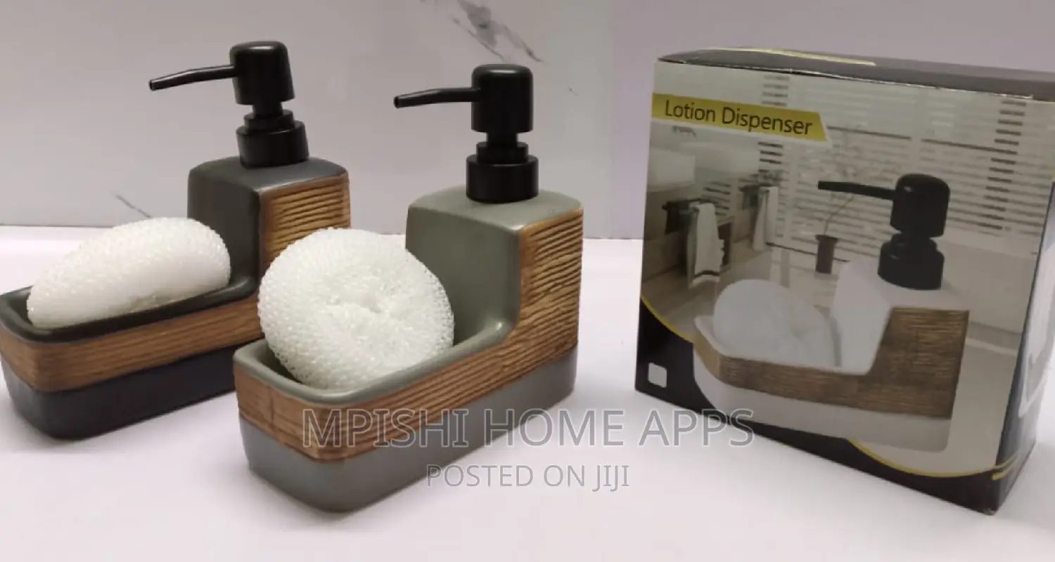 Rectangle Shape Ceramic Lotion /Soap Dispenser With Wash Pad