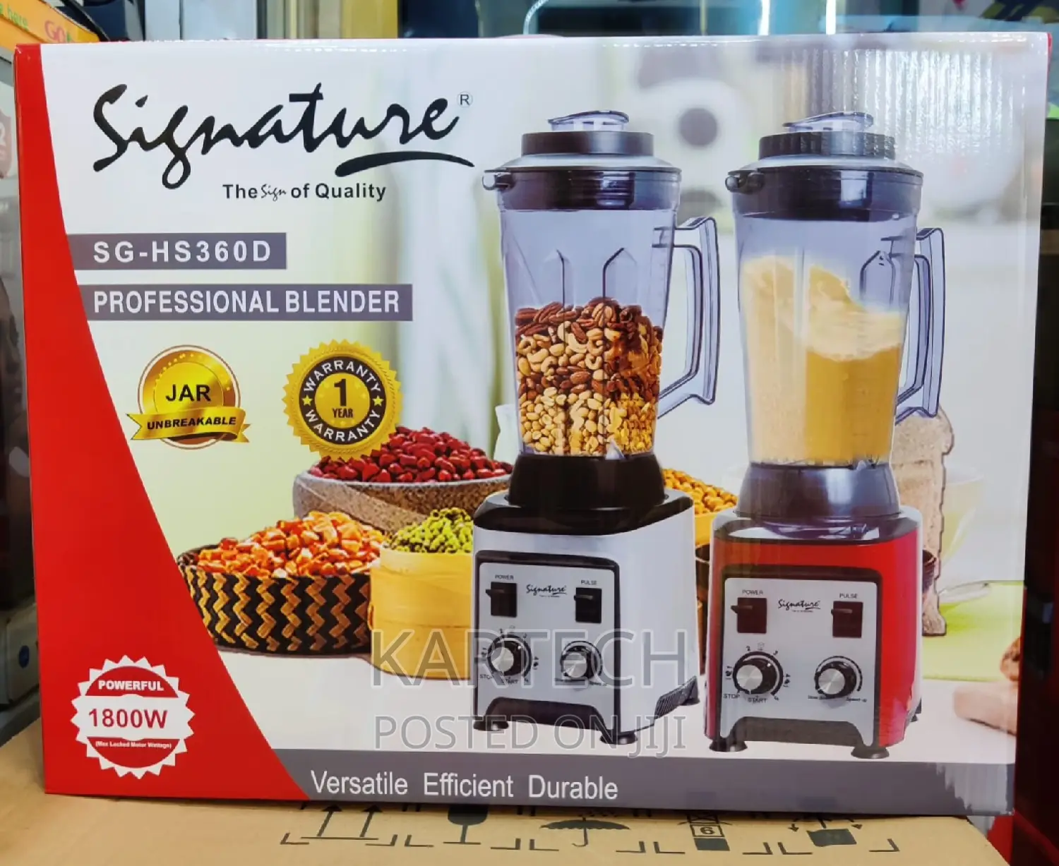 Signature Commercial Blender 4litres Jug 1800W
