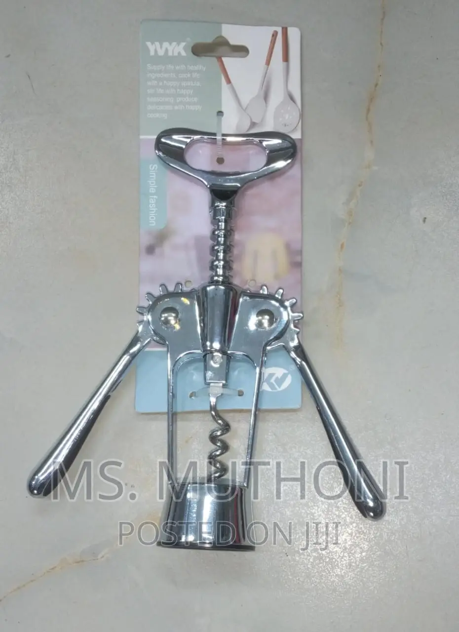 Stainless Steel Metal Wine Corkscrew Bottle Beer Cap Opener