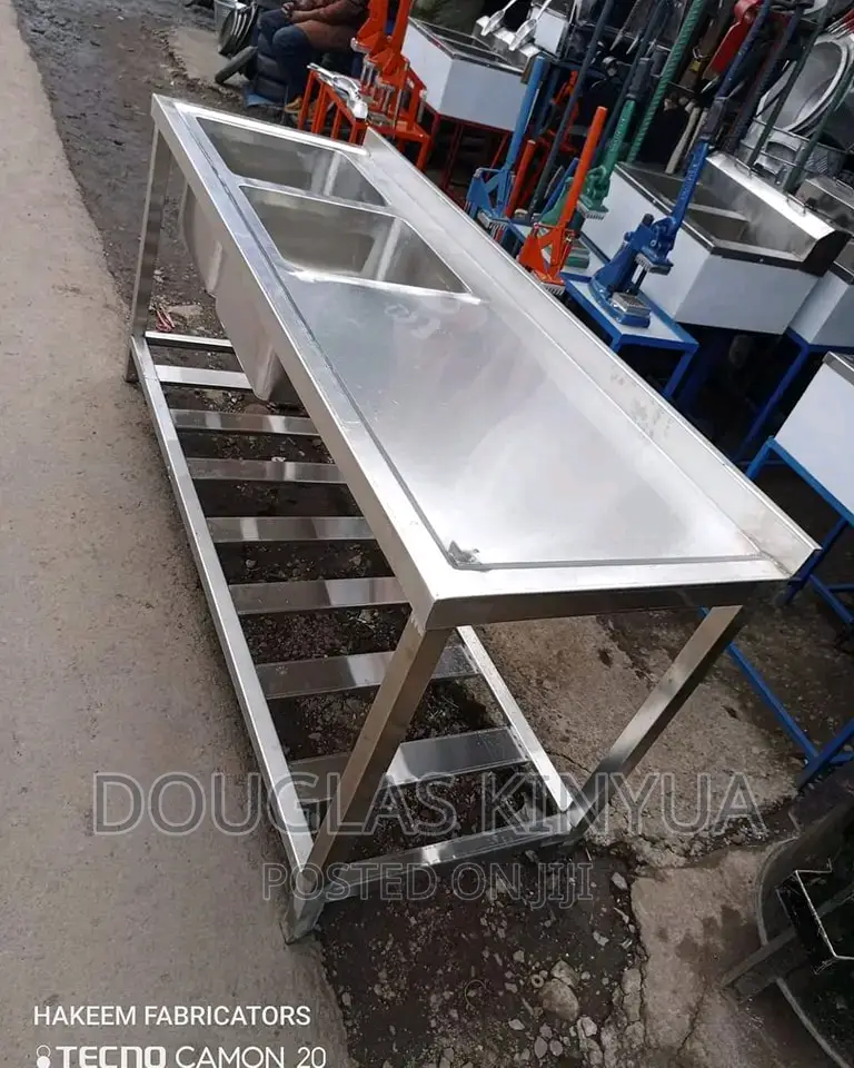 Double Bowl Stainless Steel Sink.