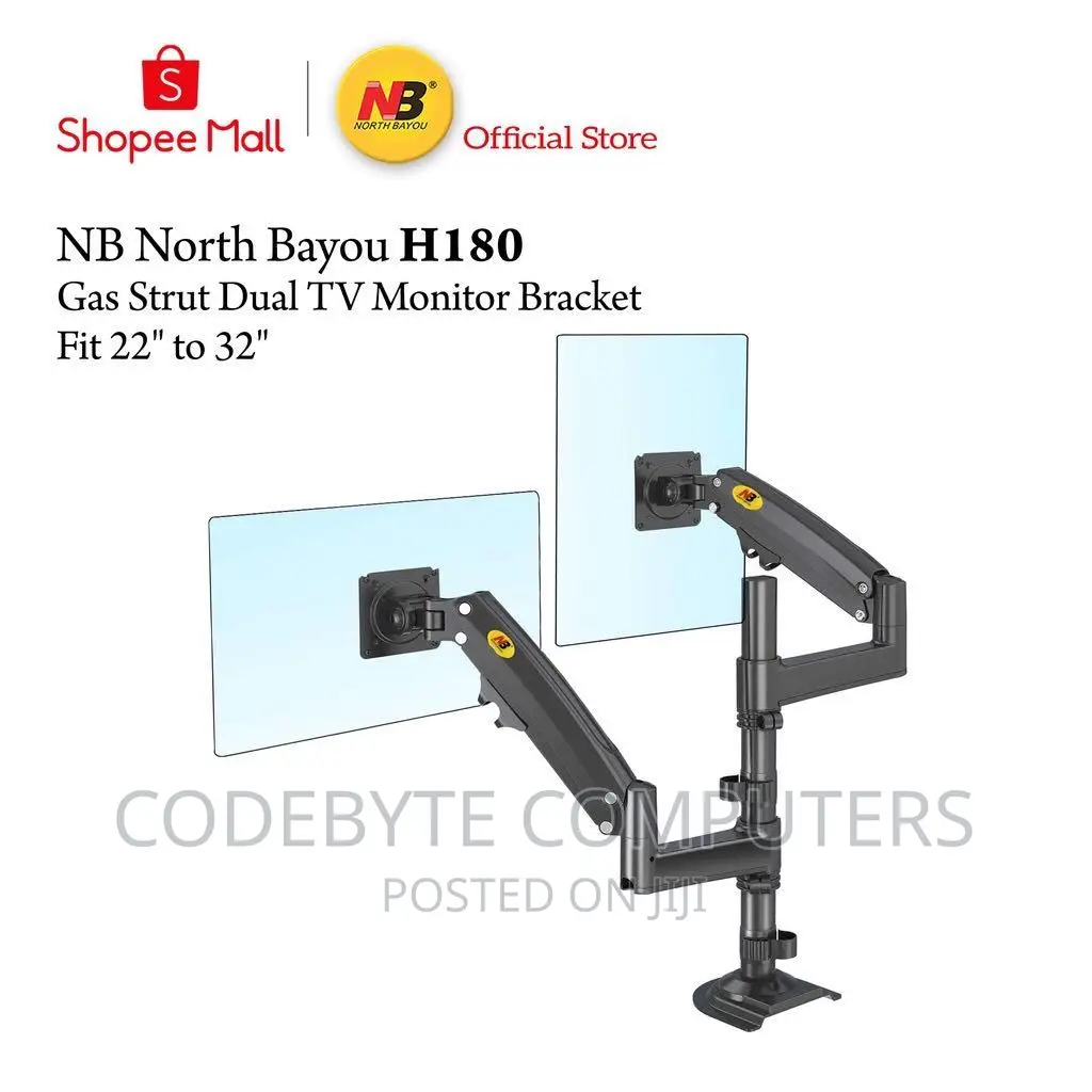 Dual Arm Monitor Holder (North Bayou H180)