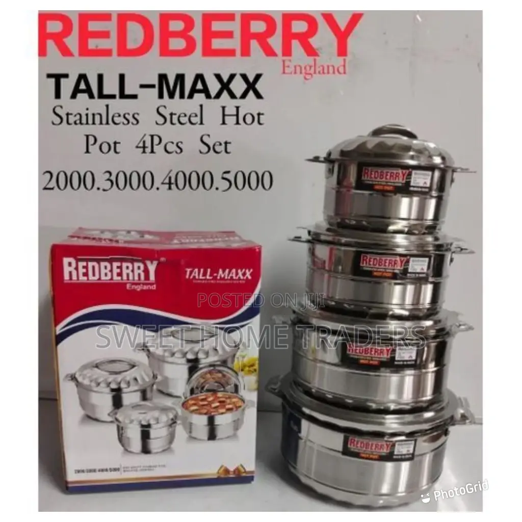 Redberry 4 PCS Stainless Steel Hotpot