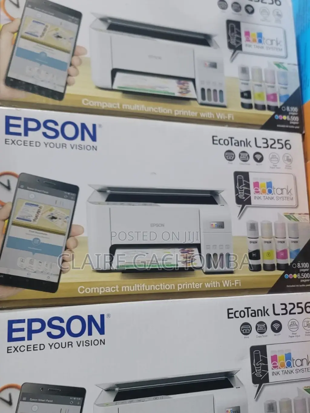 White Epson Printer L3256 A4 MFP All- In-One Inkjet