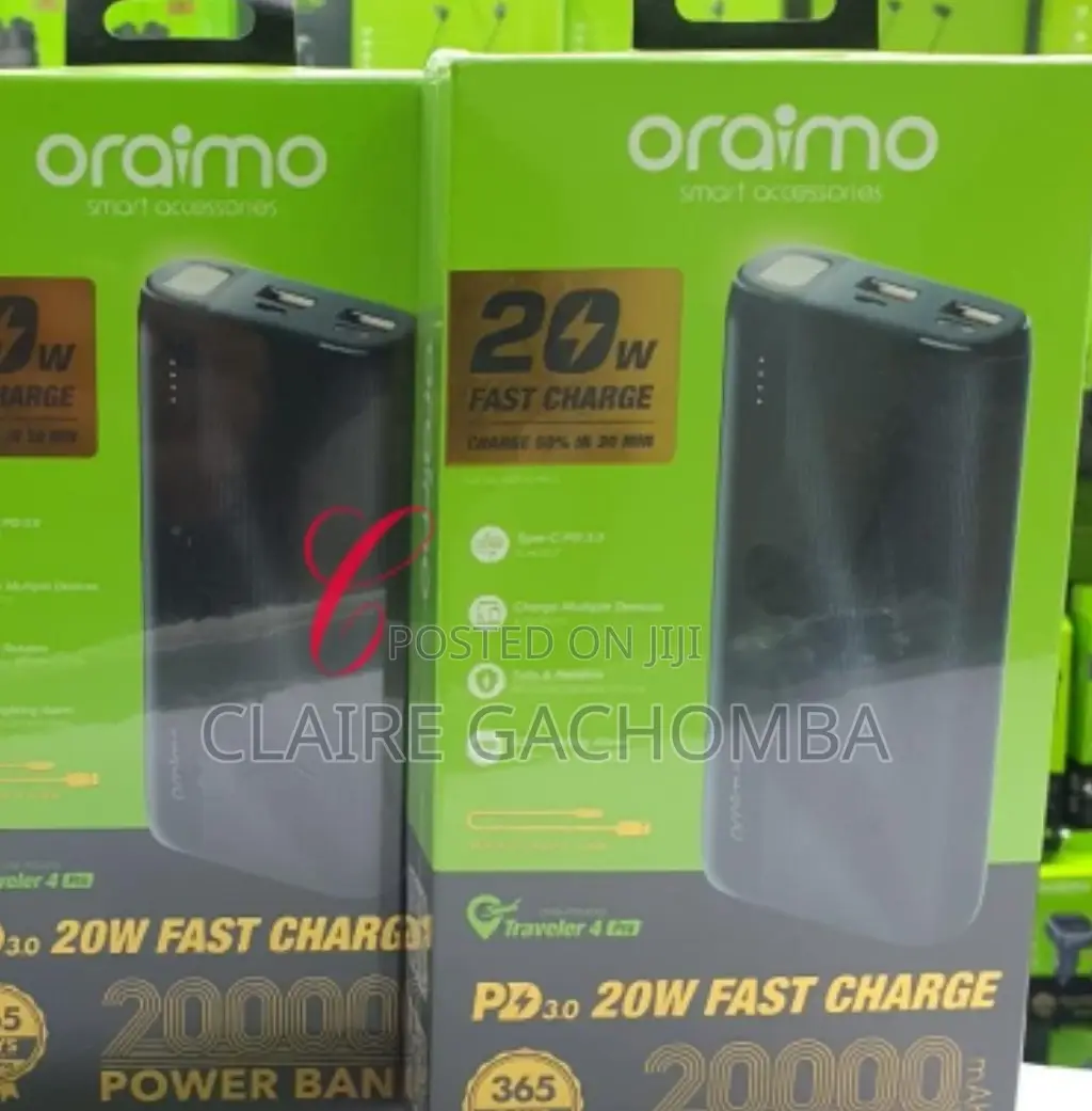 Oraimo 4 Pro OPB-P204DQ Fast Charging Power Bank.