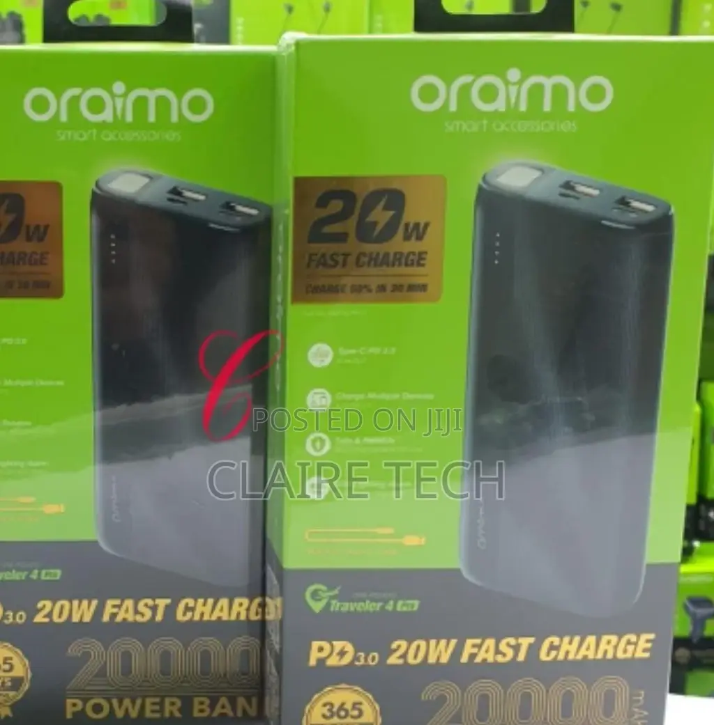 Oraimo 4 Pro OPB-P204DQ Fast Charging Power Bank.