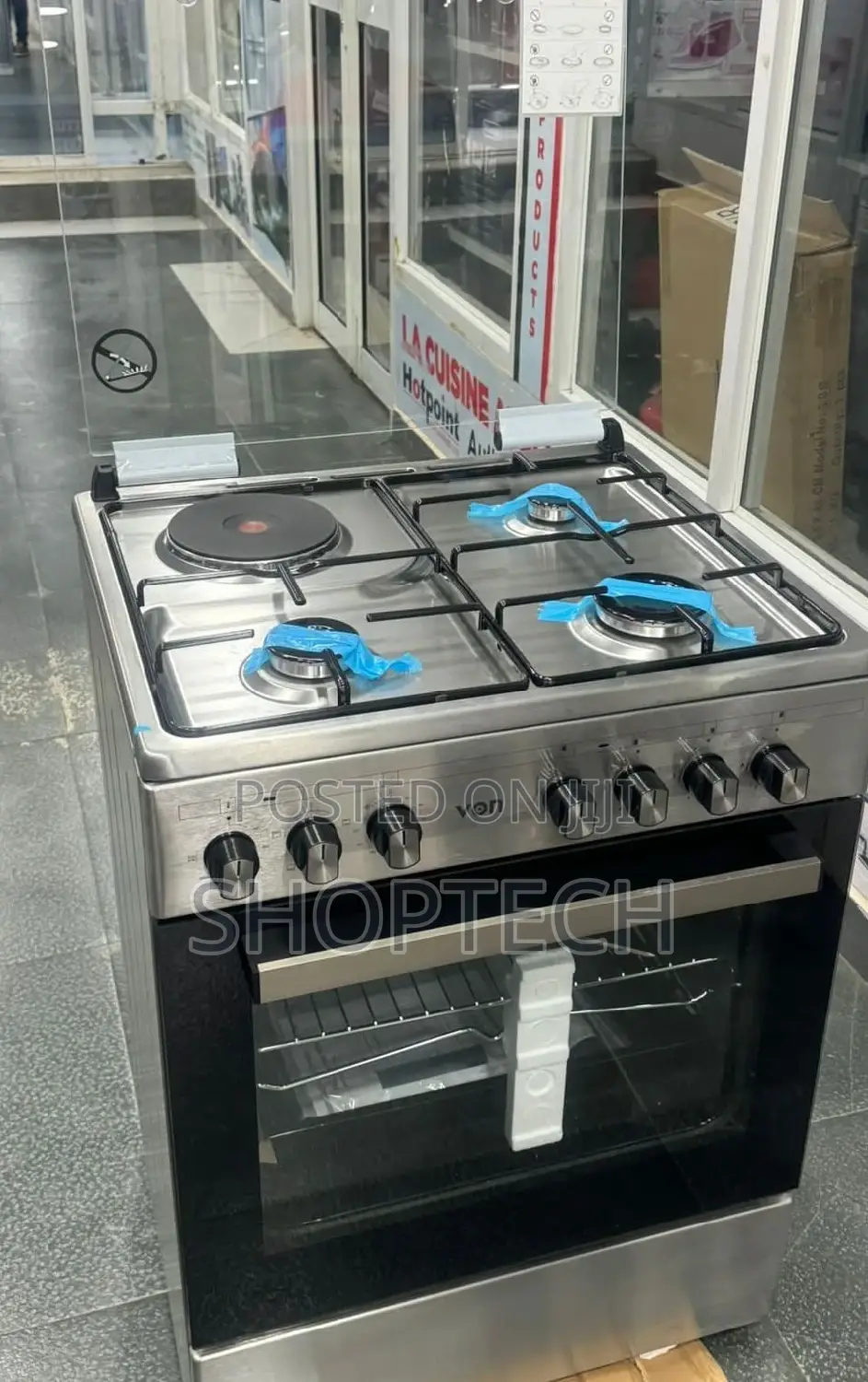 Von 55 by 60 Stainless (Gas Sensor) 3+1 Cooker