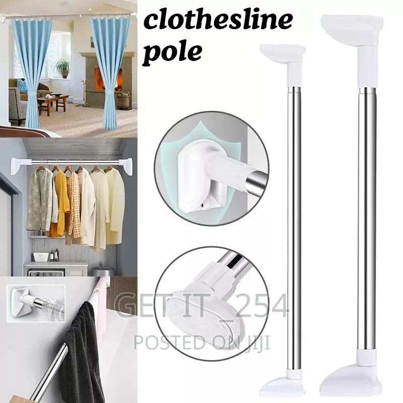Multipurpose Extendable Telescopic Rod . Can Be Used:-