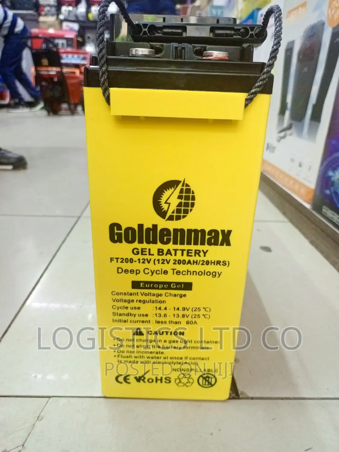 Goldenmax GEL Battery FT200-12V(12V200AH/20AH)Slim Battery