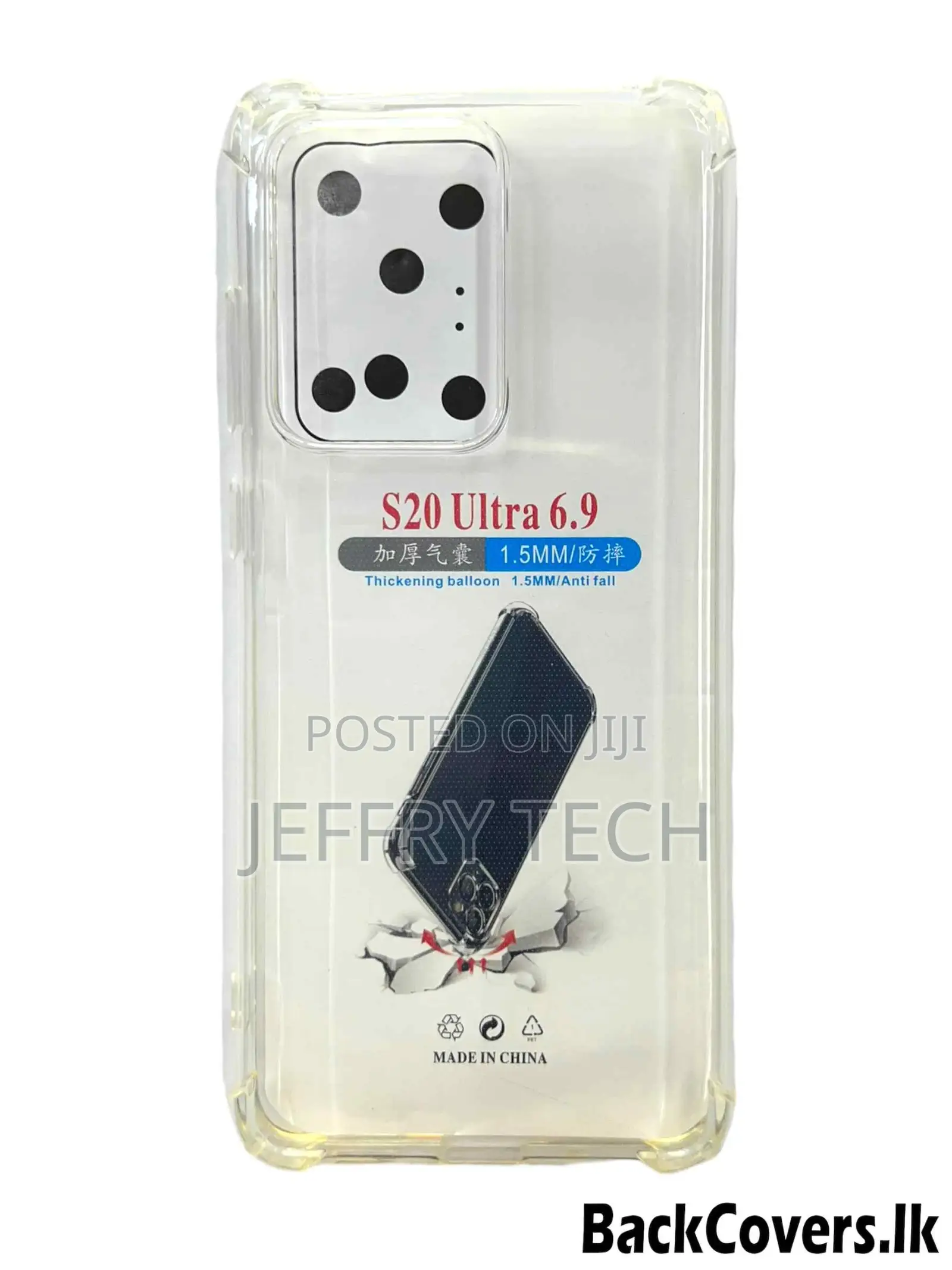 Samsung S20 Ultra / S 20 Ultra Transparent Back Cover-Black