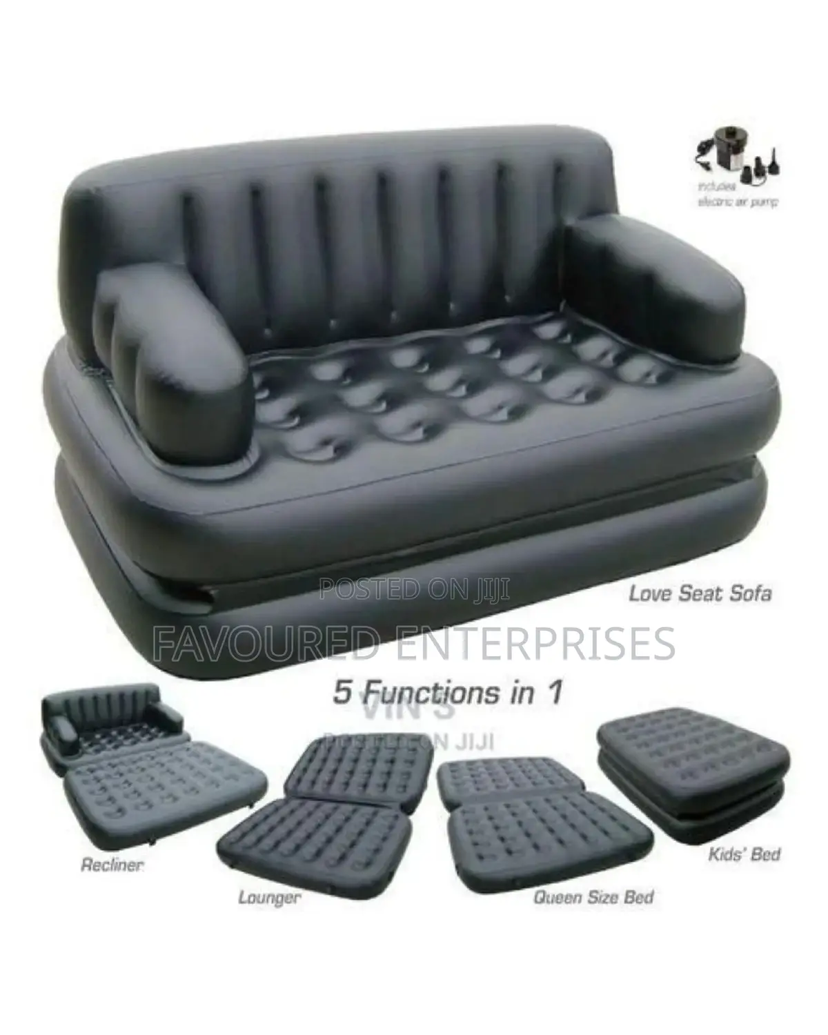 5 in 1 Multifunctional Inflatable Sofa Bed