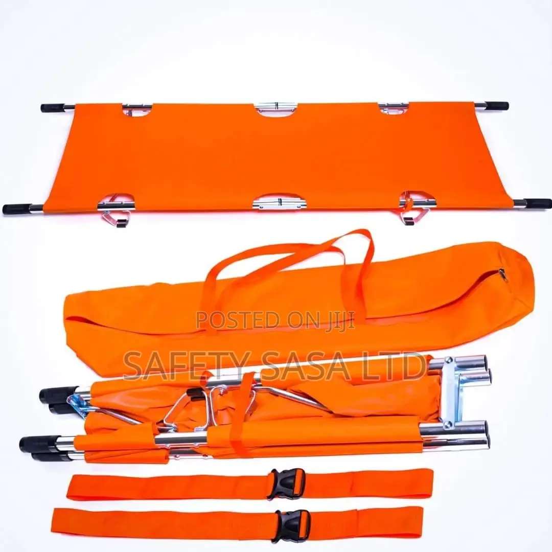 Medical Ambulance Stretcher With Canvas Bag Orange