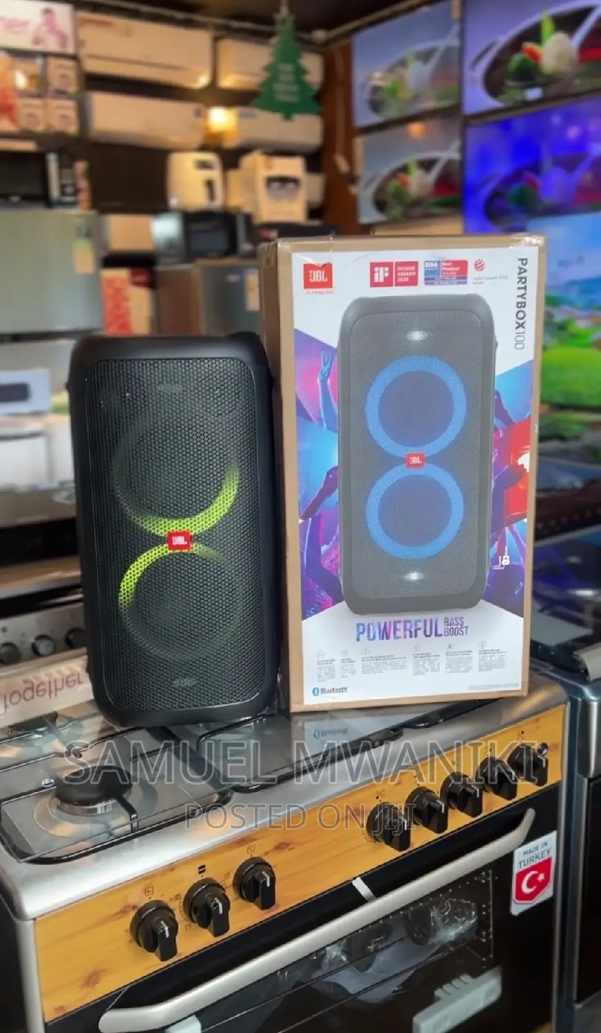 JBL Partybox 100 Portable Wireless Bluetooth Speaker Latest