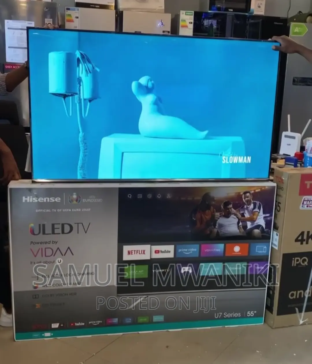 Hisense 55'' U7h Quantum Uled Frameless Smart Tv New Model