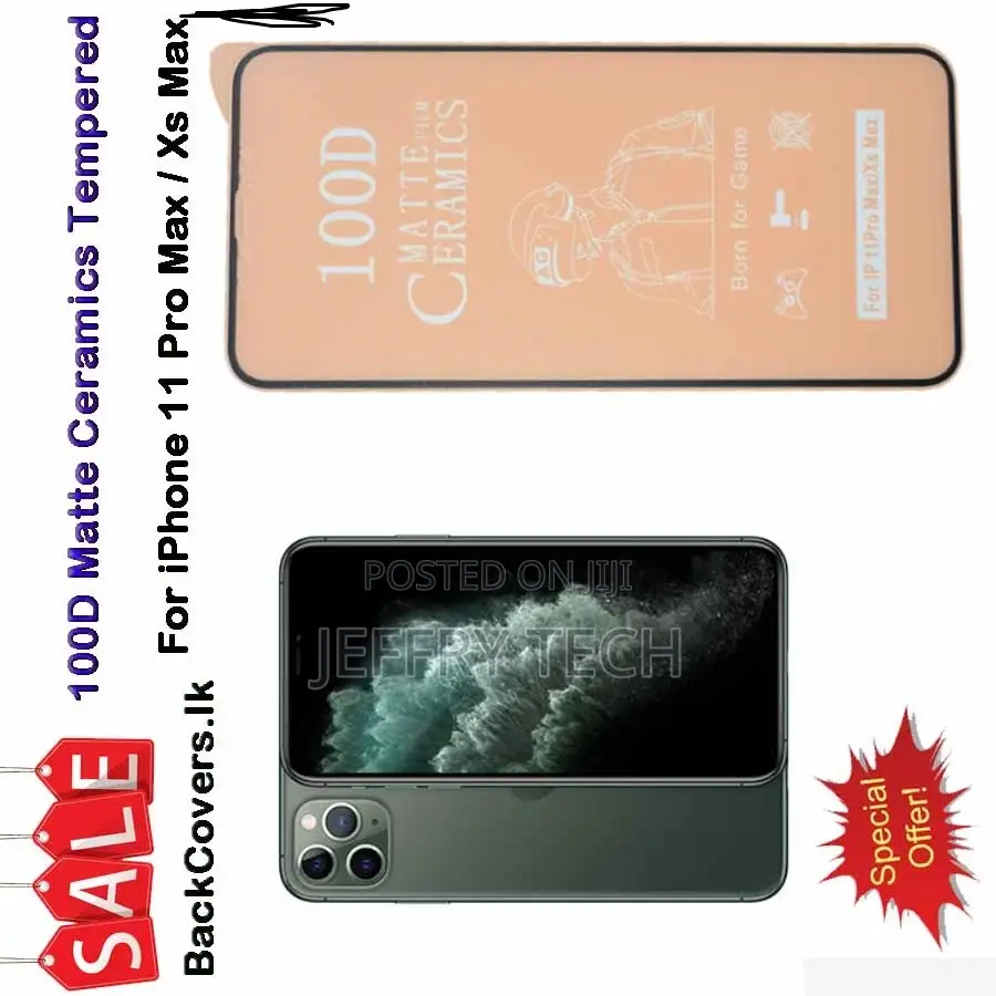 iPhone 11 Pro Max / Xs Max Matte Ceramics Tempered Glass / S