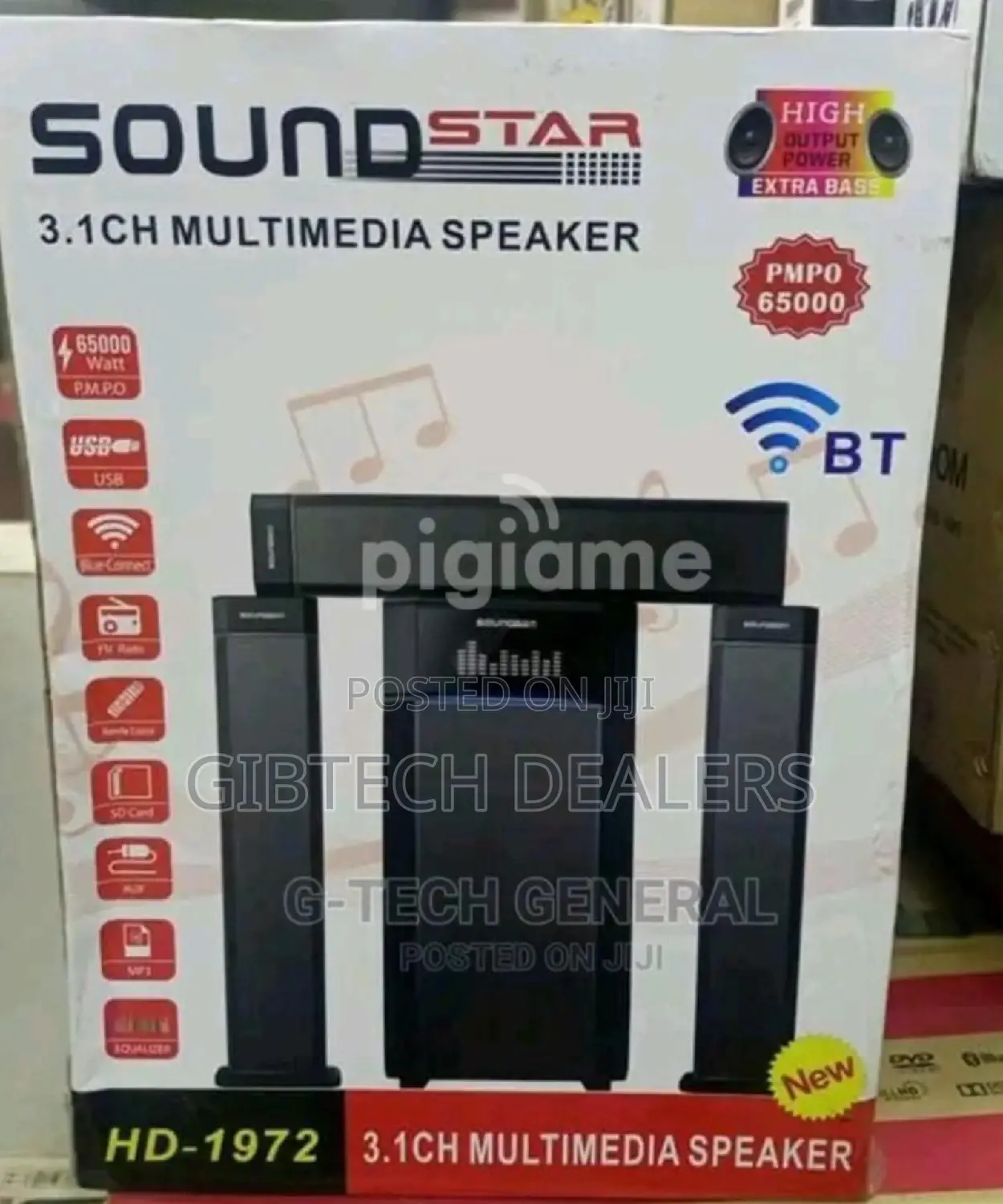 Sound Star Hd-1972 Woofer 3.1 Speakers 