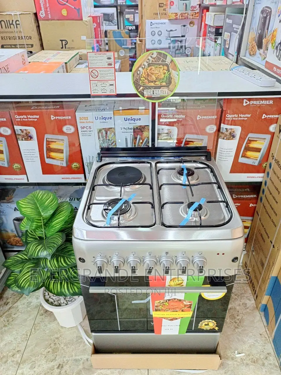 Von Standing Cooker 3+1 60*60 Cm