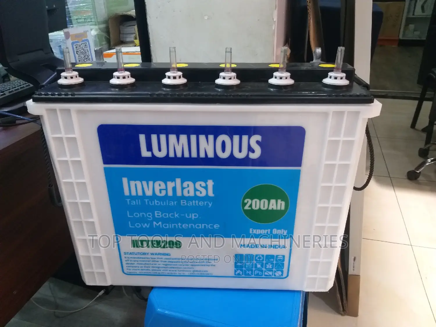 Luminous 200ah / 12v Deep Cycle Agm SMF Inverter Battery
