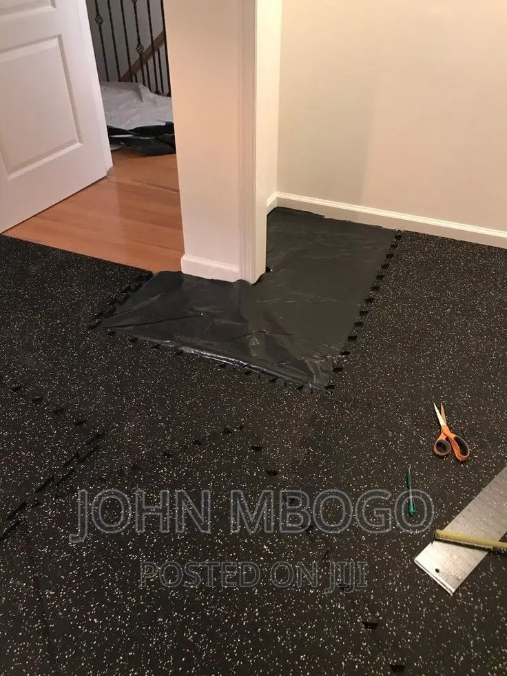 Interlocking Gym Rubber Mat 1m by 1m 15mm