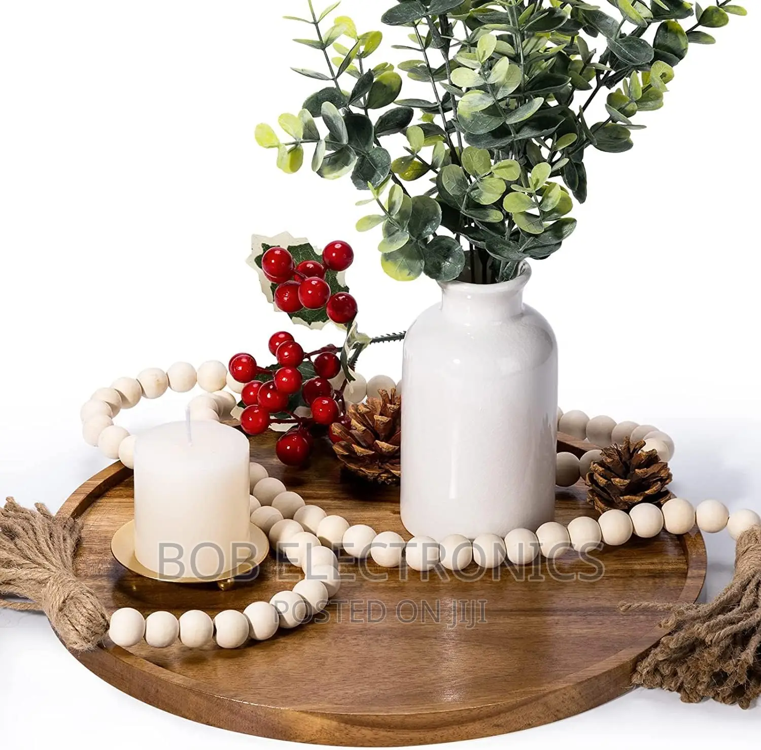 80cm Wooden Garland Beads