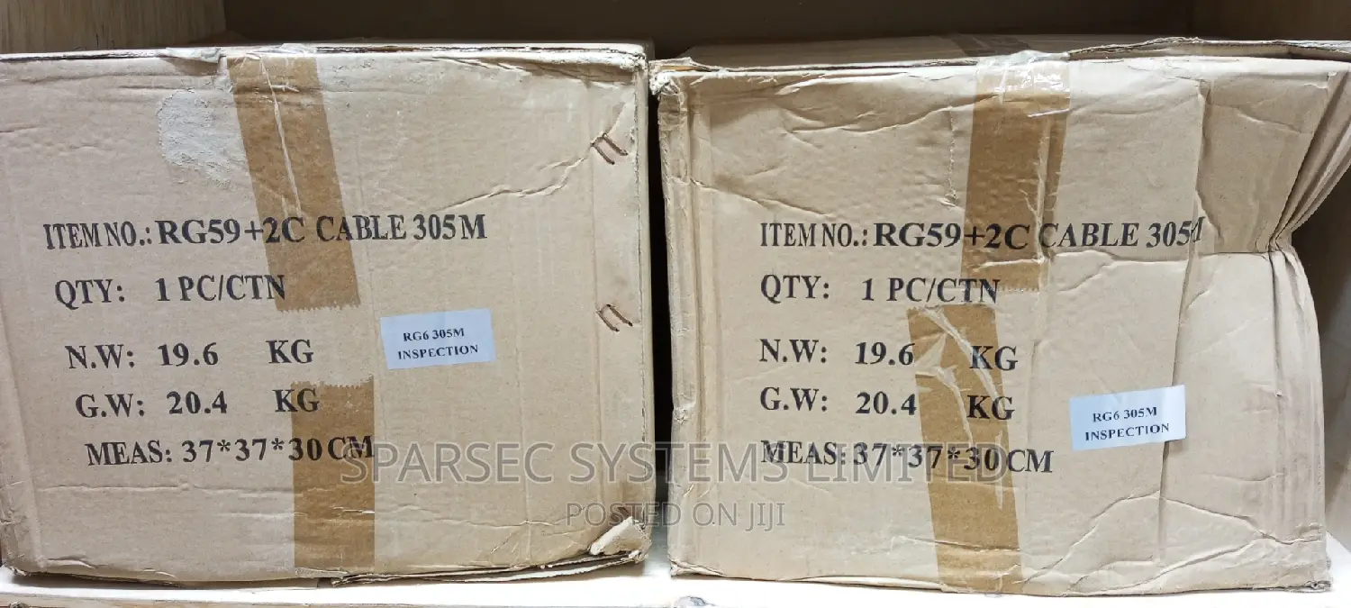 RG59 Coaxial Cable With Power 305M