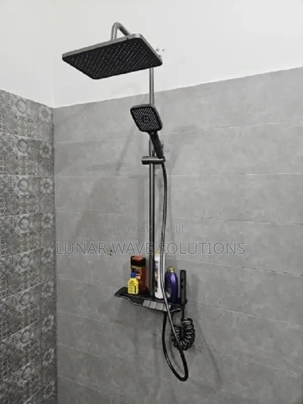 4 Functions Shower Mixers With Matte Black Finish