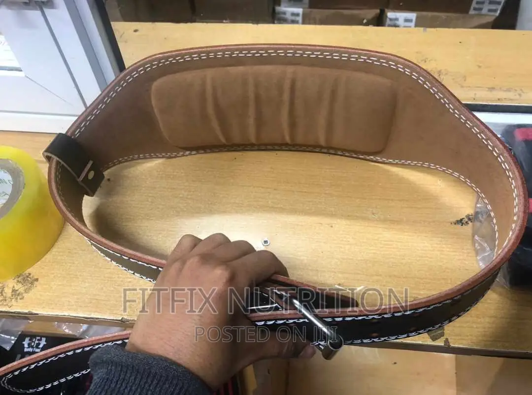 Leather Gym Belt Deadlift Belt