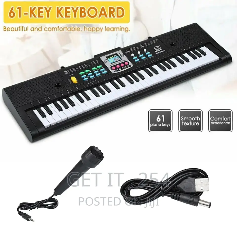 Electric 61 Keys Piano/ Keyboard
Comes With A Charging