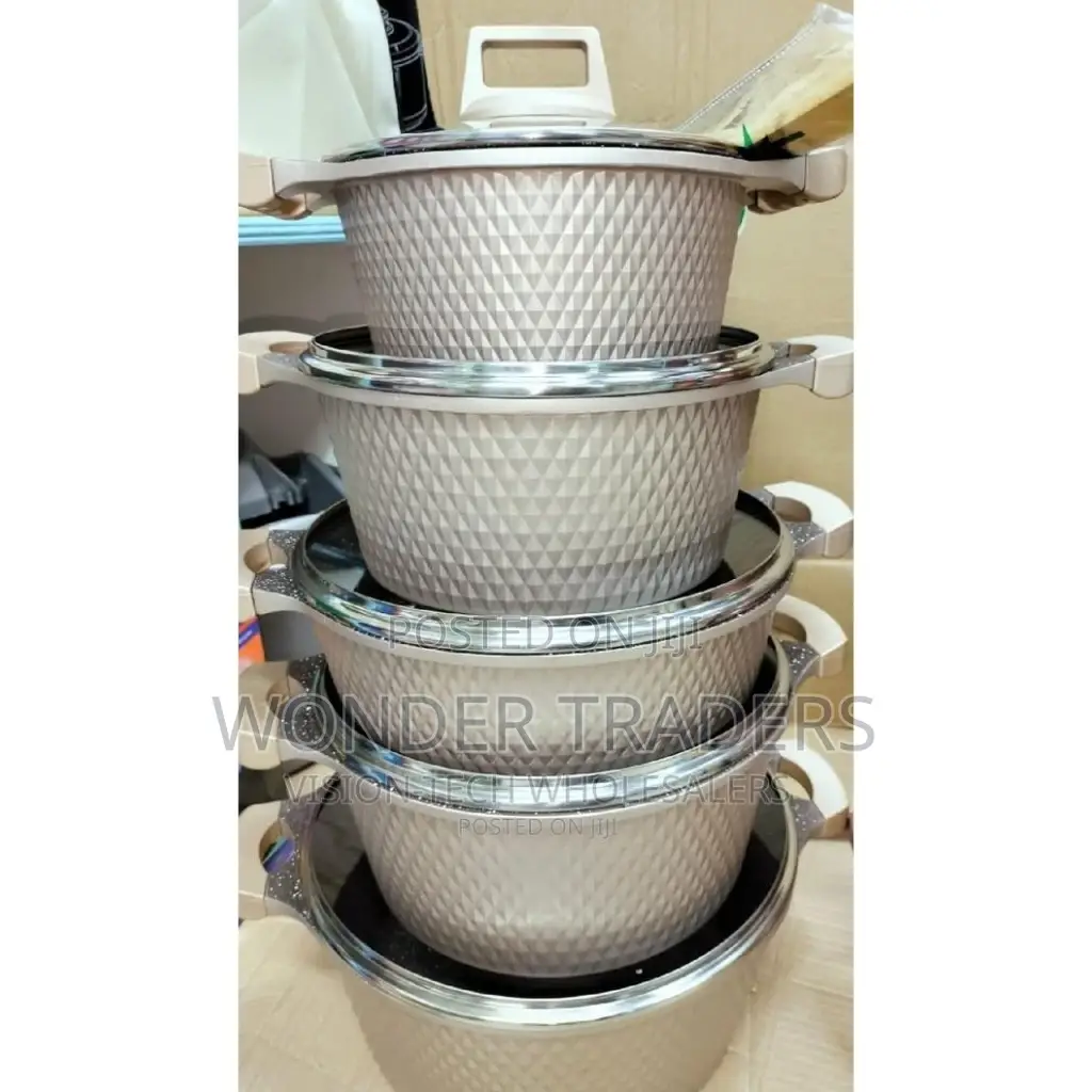 UNIQUE 12 PCS Granite Cookware Set