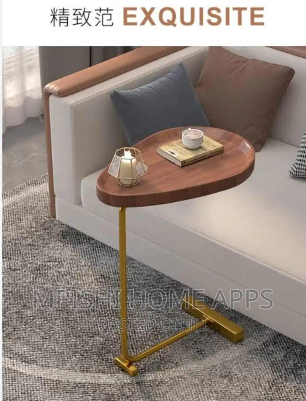 Exquisite High Quality Oval Shaped Side Table