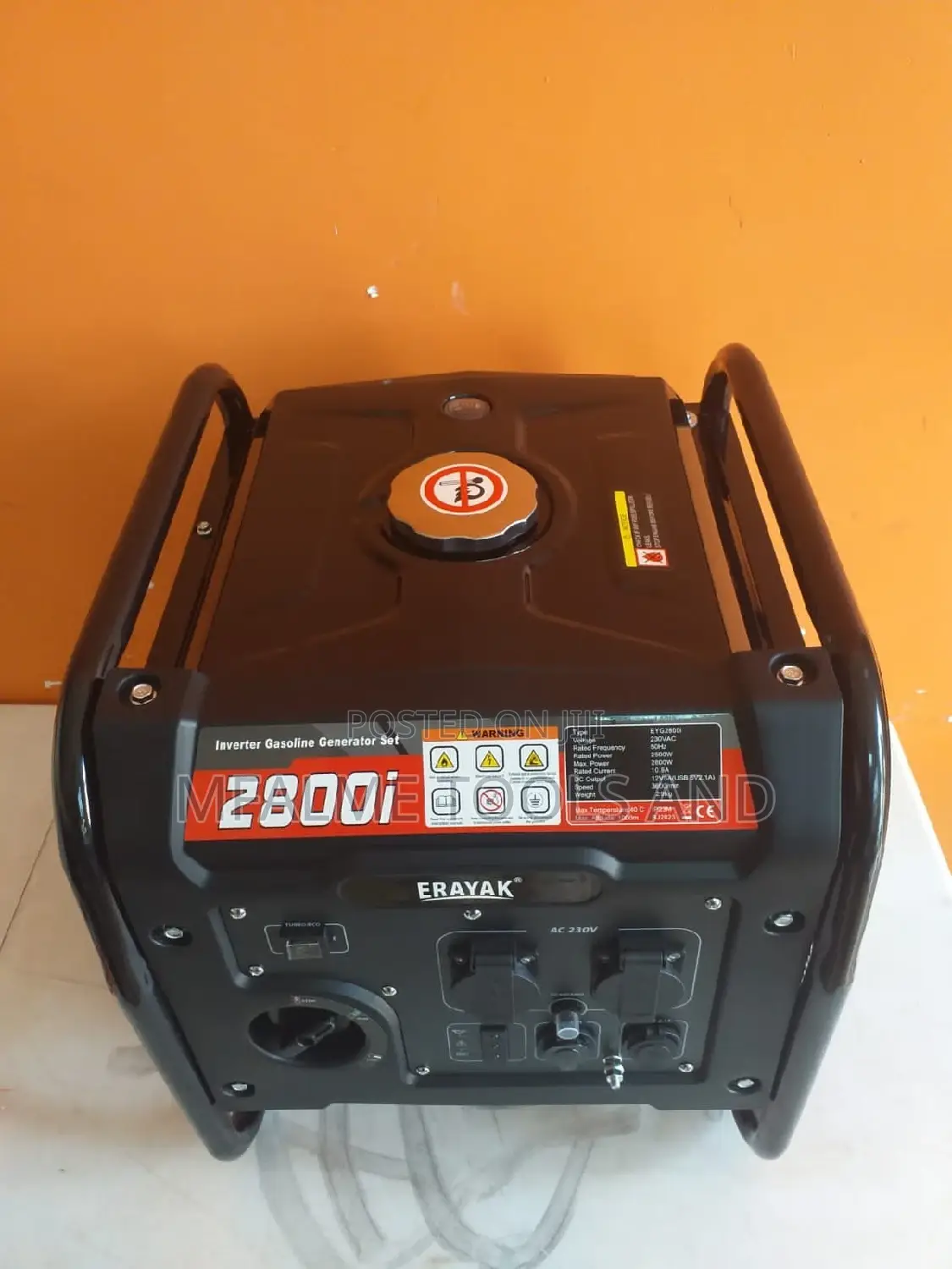 Inverter Generator Pure Sine Wave Supersilent Petrol 2.5kva