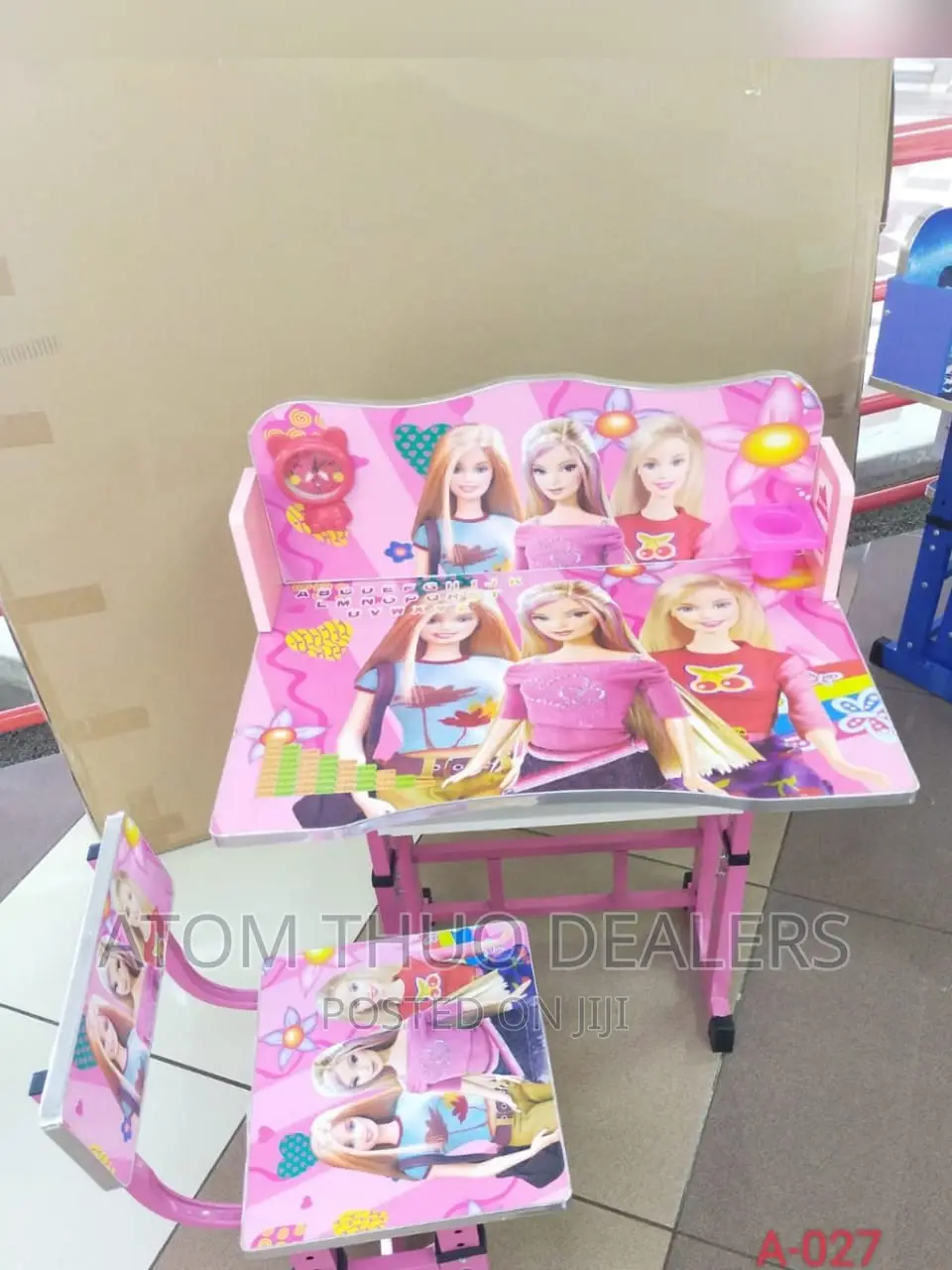 Pink Kids Study Desk and Table 