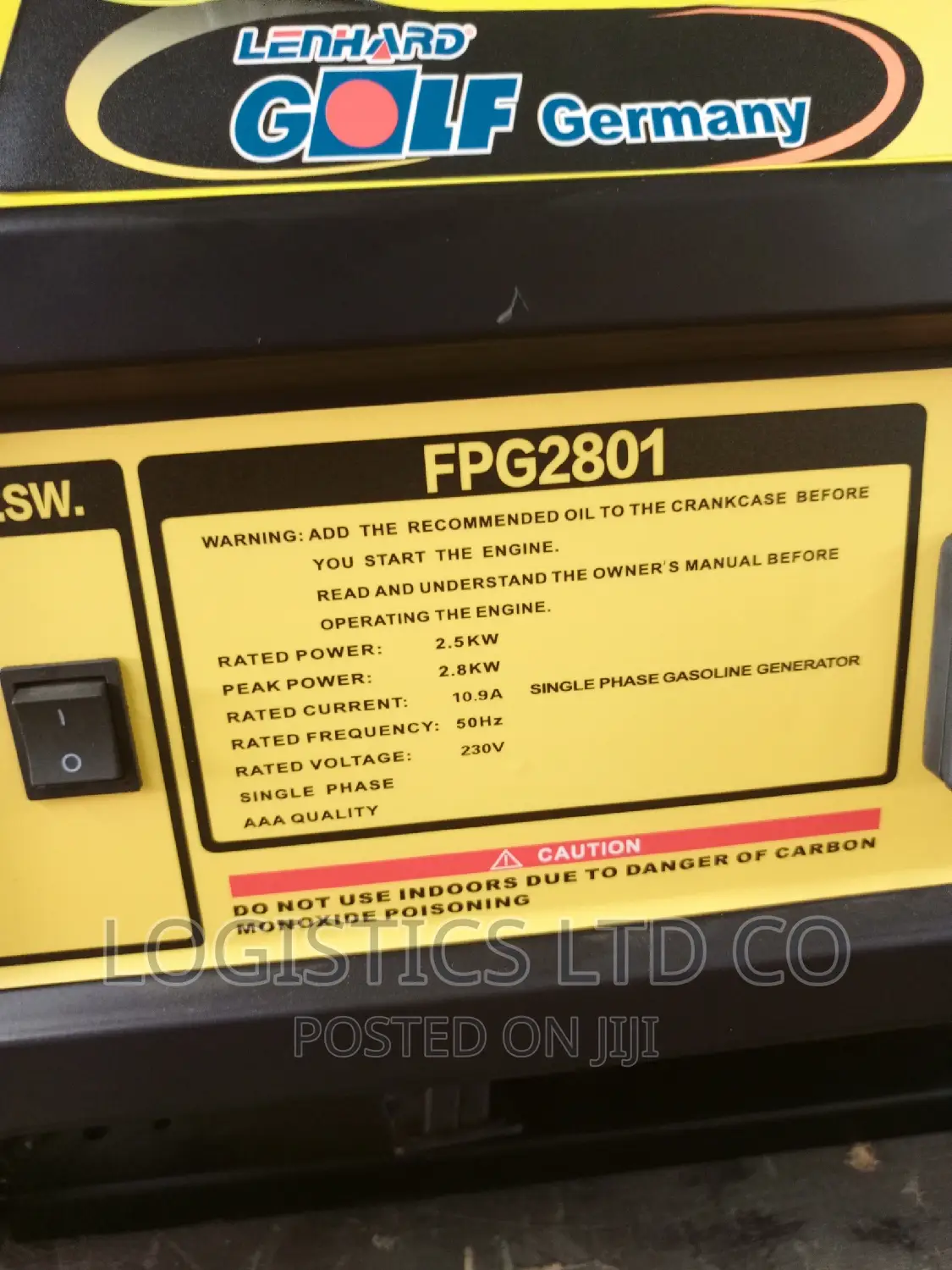 Lenhard Golf Germany Generator FPG2801E2.5kva Electric Start