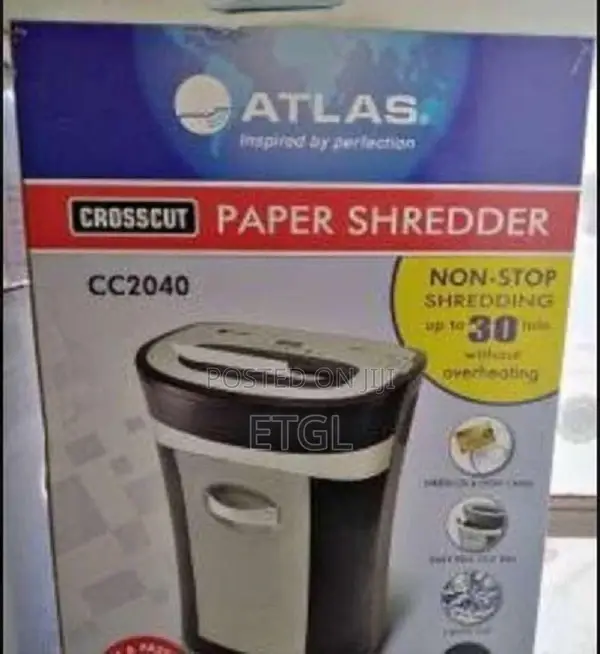 ATLAS CC 2040 Crosscut- 20 Sheets Paper Shredder