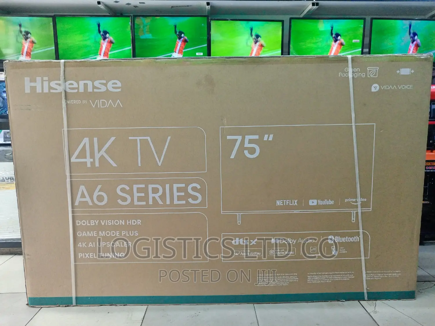 Hisense 75′′ 75A6 Series Smart Vidaa TV