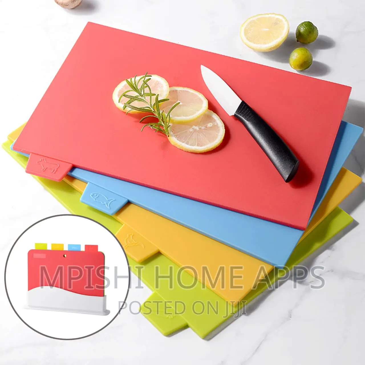 4in1 Chopping Boards Plus Stand