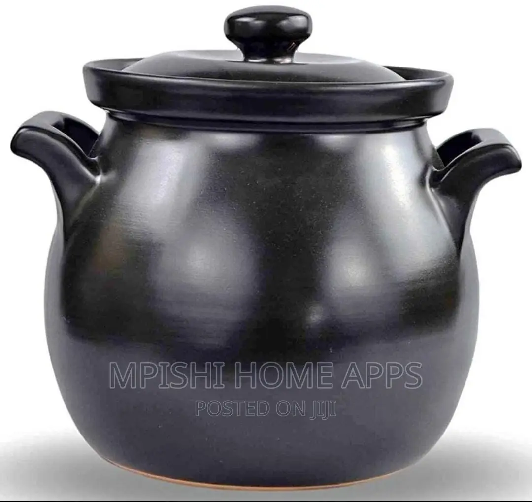 High Quality Heavy Ceramic Black Pot