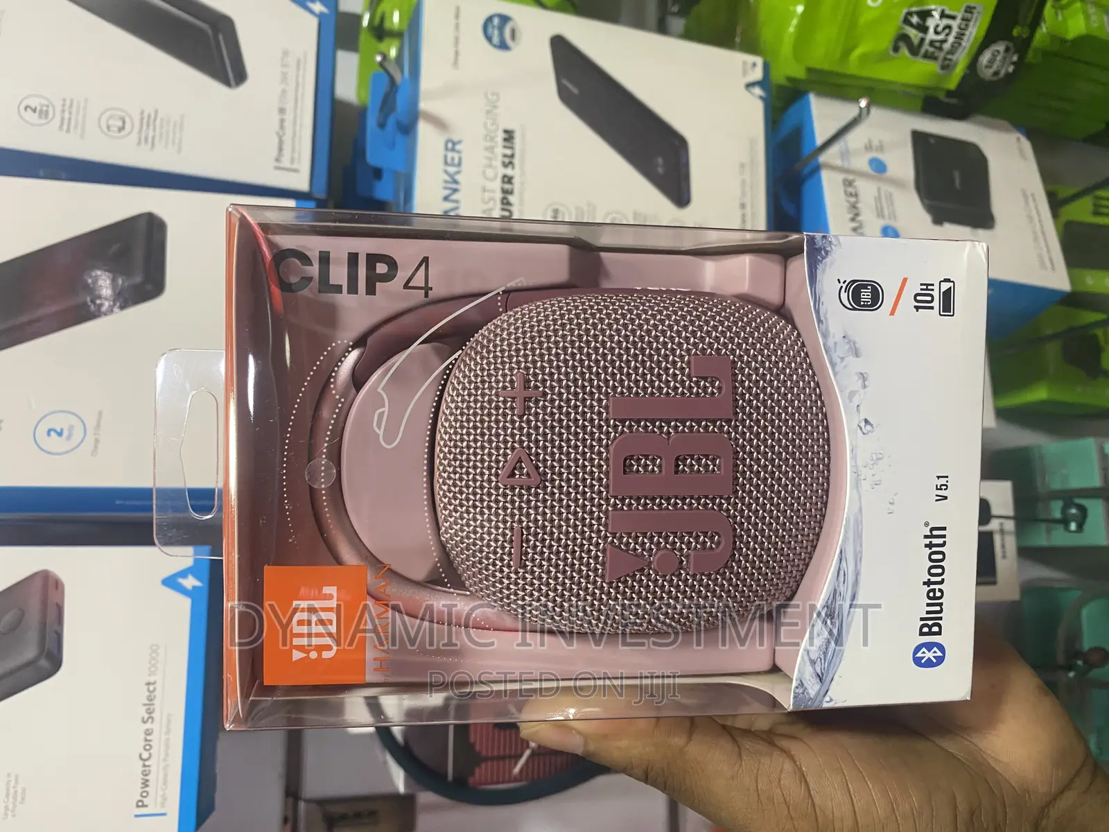 JBL Clip 4 - Portable Mini Bluetooth Speaker-Pink