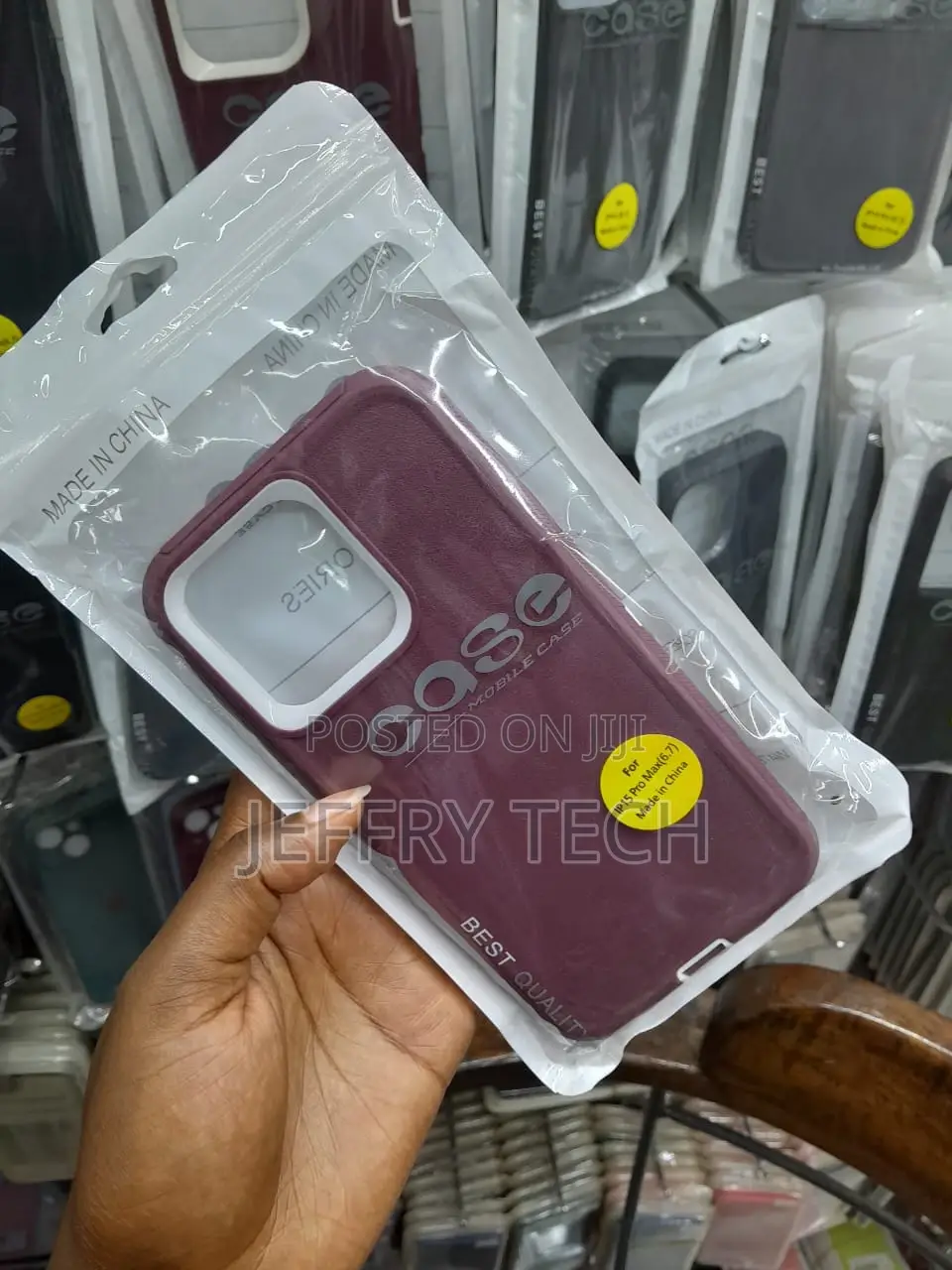 iPhone 15 Pro Max Case Dual Layer Rugged Phone Cover Red