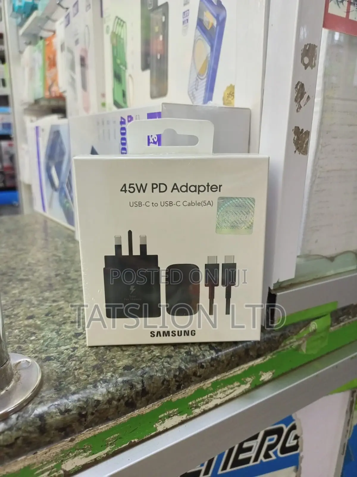Samsung Galaxy S24 Ultra 45W Super Fast Charger USB C-C Cabl