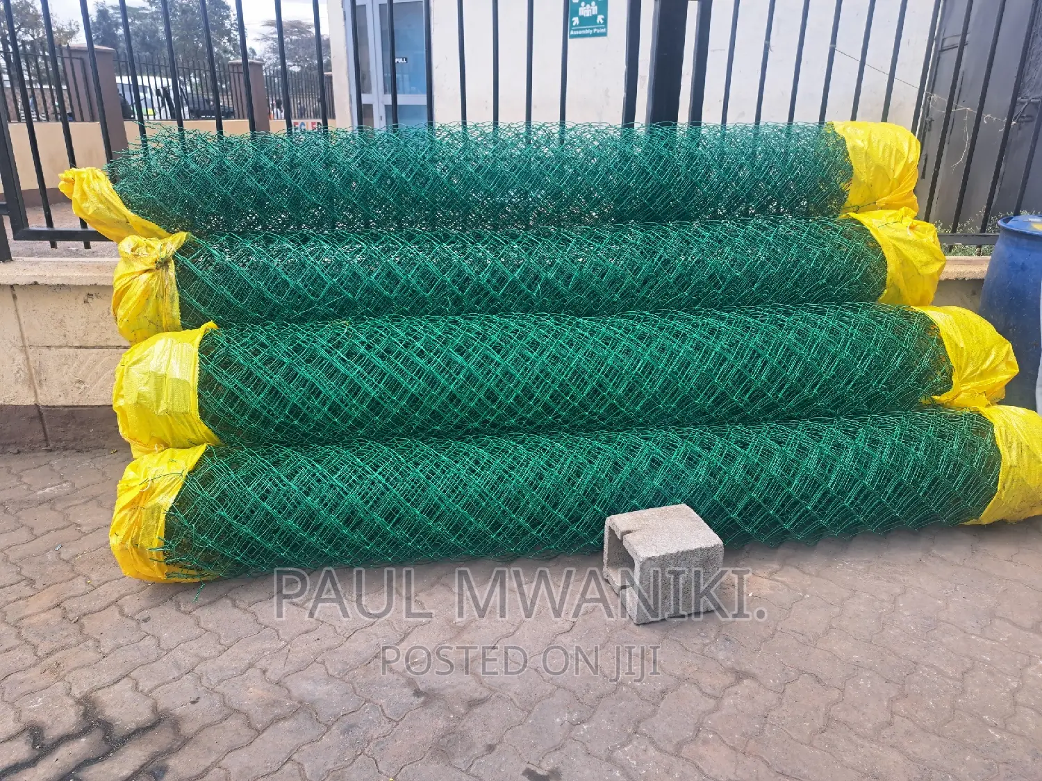 PVC Coated Chainlinks- 12.5 Gauge. Heavy Duty 6ft*18m