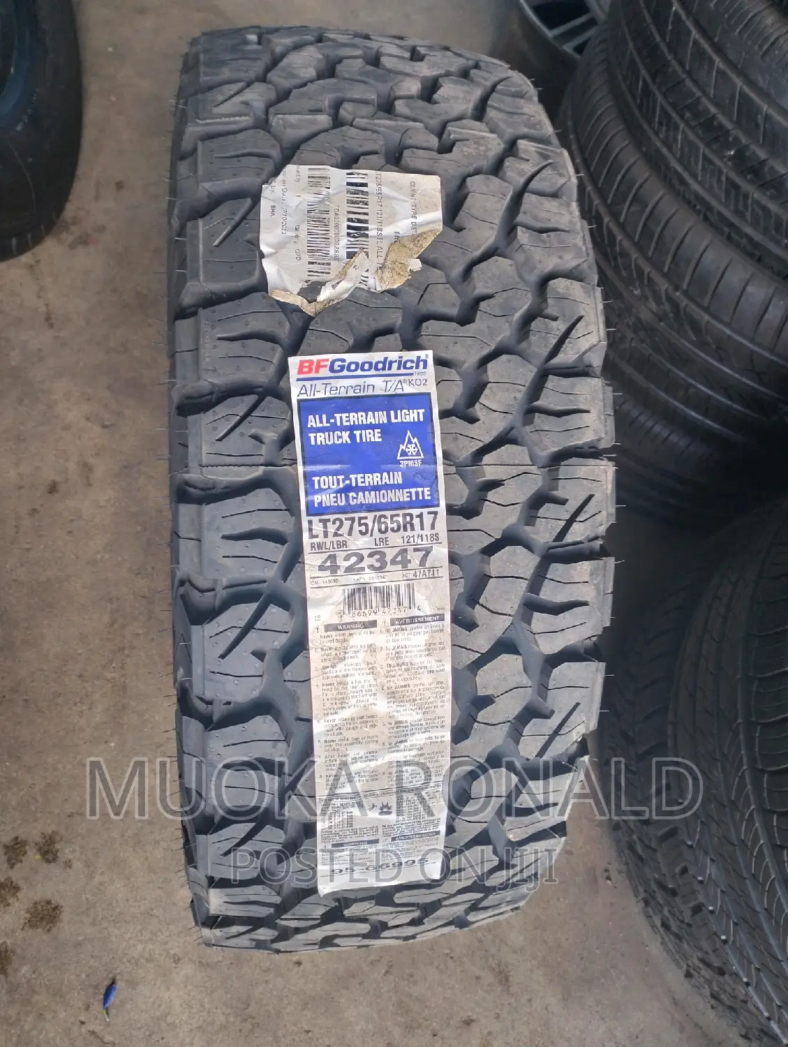 275/65r17 BF Goodrich Tyre (A/T Ko2)