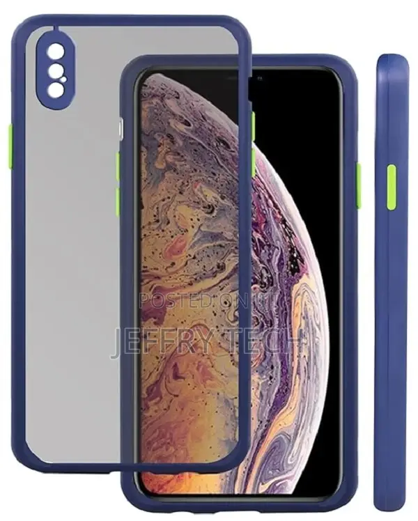 Blue Smoke Case Back Cover for iPhone XS Max
