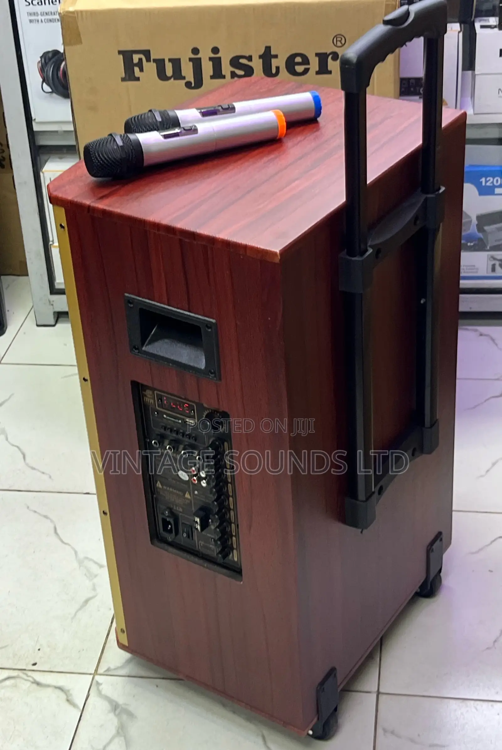 Fujister F-605 15 Inch Portable Powered Speaker With 2mics