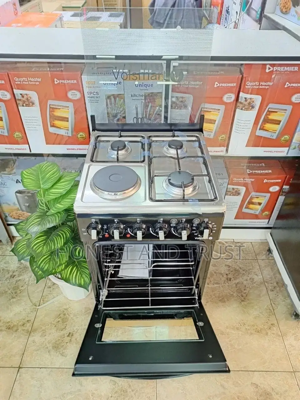 Volsmart Cooker Standing 3gas+1electric