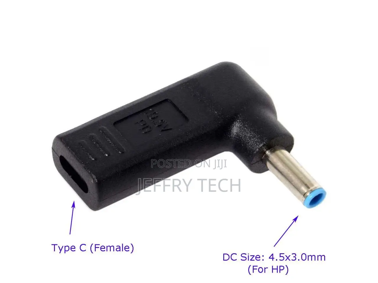 R Converter USB 3.1 Type C Female to 4.5x3.0mm (Blue Tip) DC