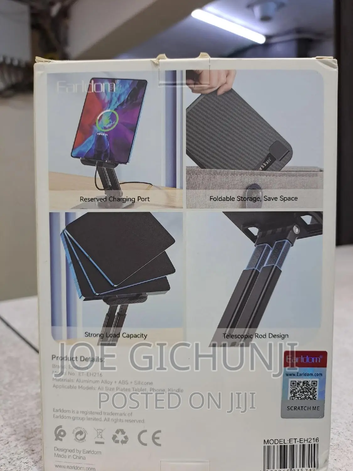 Earldom 360 Rotation Metal Tablet Desk Stand EH216